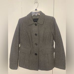 Banana Republic grey wool blend pea coat Small